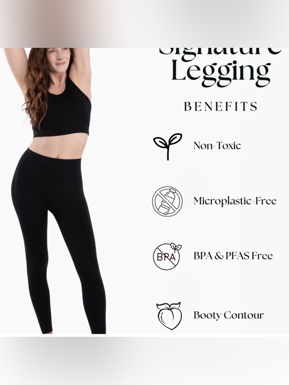 Namarie Sylvendel non toxic High-Rise Black Signature Leggings NWT size small